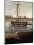 Ships Off Gun Wharf at Portsmouth, 1770-Dominic Serres-Mounted Giclee Print