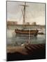 Ships Off Gun Wharf at Portsmouth, 1770-Dominic Serres-Mounted Giclee Print