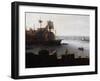 Ships Off Gun Wharf at Portsmouth, 1770-Dominic Serres-Framed Giclee Print