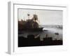 Ships Off Gun Wharf at Portsmouth, 1770-Dominic Serres-Framed Giclee Print