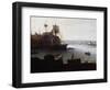 Ships Off Gun Wharf at Portsmouth, 1770-Dominic Serres-Framed Giclee Print