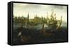 Ships Off Ijsselmonde-Aert Anthonisz-Framed Stretched Canvas