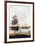 Ships Off the Gun Wharf at Portsmouth, 1770-Dominic Serres-Framed Giclee Print