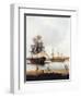 Ships Off the Gun Wharf at Portsmouth, 1770-Dominic Serres-Framed Giclee Print