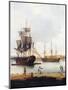Ships Off the Gun Wharf at Portsmouth, 1770-Dominic Serres-Mounted Giclee Print