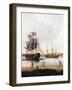 Ships Off the Gun Wharf at Portsmouth, 1770-Dominic Serres-Framed Giclee Print