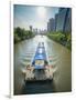 Ships on Grand Canal (Da Yun He), Hangzhou, Zhejiang, China, Asia-Andreas Brandl-Framed Photographic Print