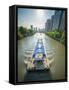 Ships on Grand Canal (Da Yun He), Hangzhou, Zhejiang, China, Asia-Andreas Brandl-Framed Stretched Canvas