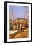 Ships on River Seine and Pont Neuf Bridge, Paris, Ile De France, France, Europe-Markus Lange-Framed Photographic Print