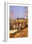 Ships on River Seine and Pont Neuf Bridge, Paris, Ile De France, France, Europe-Markus Lange-Framed Photographic Print