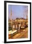 Ships on River Seine and Pont Neuf Bridge, Paris, Ile De France, France, Europe-Markus Lange-Framed Photographic Print