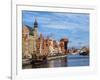 Ships on the Motlawa River, Old Town, Gdansk, Pomeranian Voivodeship, Poland, Europe-Karol Kozlowski-Framed Photographic Print