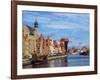 Ships on the Motlawa River, Old Town, Gdansk, Pomeranian Voivodeship, Poland, Europe-Karol Kozlowski-Framed Photographic Print