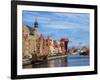 Ships on the Motlawa River, Old Town, Gdansk, Pomeranian Voivodeship, Poland, Europe-Karol Kozlowski-Framed Photographic Print