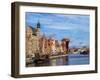 Ships on the Motlawa River, Old Town, Gdansk, Pomeranian Voivodeship, Poland, Europe-Karol Kozlowski-Framed Photographic Print