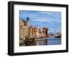 Ships on the Motlawa River, Old Town, Gdansk, Pomeranian Voivodeship, Poland, Europe-Karol Kozlowski-Framed Photographic Print