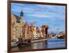 Ships on the Motlawa River, Old Town, Gdansk, Pomeranian Voivodeship, Poland, Europe-Karol Kozlowski-Framed Photographic Print