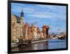 Ships on the Motlawa River, Old Town, Gdansk, Pomeranian Voivodeship, Poland, Europe-Karol Kozlowski-Framed Photographic Print