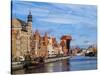 Ships on the Motlawa River, Old Town, Gdansk, Pomeranian Voivodeship, Poland, Europe-Karol Kozlowski-Stretched Canvas