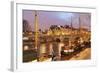 Ships on the River Seine and Pont Neuf, Paris, Ile De France, France, Europe-Markus Lange-Framed Photographic Print