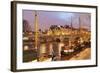 Ships on the River Seine and Pont Neuf, Paris, Ile De France, France, Europe-Markus Lange-Framed Photographic Print