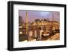 Ships on the River Seine and Pont Neuf, Paris, Ile De France, France, Europe-Markus Lange-Framed Photographic Print