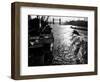 Ships on the Thames, 1955-null-Framed Photographic Print