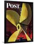 "Ships Propeller," Saturday Evening Post Cover, February 26, 1944-Fred Ludekens-Framed Giclee Print