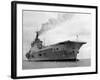 Ships Royal Navy Aircraft Carrier HMS Eagle at Anchor in Plymouth Sound, November 1951-null-Framed Photographic Print