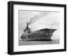 Ships Royal Navy Aircraft Carrier HMS Eagle at Anchor in Plymouth Sound, November 1951-null-Framed Photographic Print