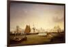 Ships Sailing of Greenwich Palace, 1839 (Oil on Canvas)-John Lynn-Framed Giclee Print