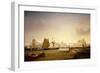 Ships Sailing of Greenwich Palace, 1839 (Oil on Canvas)-John Lynn-Framed Giclee Print