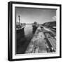 Ships Taking on Oil at the Port-Ralph Crane-Framed Photographic Print