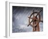 Ships Wheel, Storm-bioraven-Framed Art Print