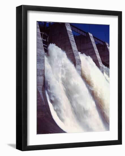 Shipshaw Dam Generates Hydroelectric Power for Canadian Aluminum Industry with Saguenay River-Andreas Feininger-Framed Photographic Print