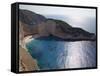 Shipwreck Bay, Zakynthos, Ionian Islands, Greek Islands, Greece, Europe-Frank Fell-Framed Stretched Canvas