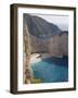 Shipwreck Bay, Zakynthos, Ionian Islands, Greek Islands, Greece, Europe-Frank Fell-Framed Photographic Print