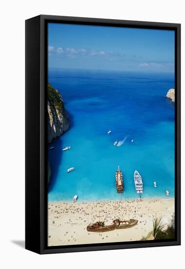 Shipwreck Beach, Zante Island, Ionian Islands, Greek Islands, Greece, Europe-Tuul-Framed Stretched Canvas