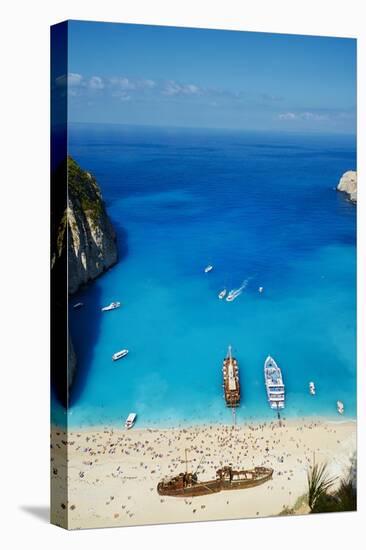 Shipwreck Beach, Zante Island, Ionian Islands, Greek Islands, Greece, Europe-Tuul-Stretched Canvas