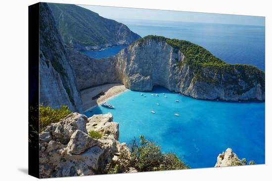 Shipwreck Beach, Zante Island, Ionian Islands, Greek Islands, Greece, Europe-Tuul-Stretched Canvas