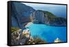 Shipwreck Beach, Zante Island, Ionian Islands, Greek Islands, Greece, Europe-Tuul-Framed Stretched Canvas