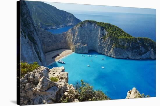 Shipwreck Beach, Zante Island, Ionian Islands, Greek Islands, Greece, Europe-Tuul-Stretched Canvas