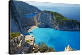 Shipwreck Beach, Zante Island, Ionian Islands, Greek Islands, Greece, Europe-Tuul-Stretched Canvas