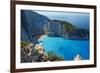 Shipwreck Beach, Zante Island, Ionian Islands, Greek Islands, Greece, Europe-Tuul-Framed Photographic Print