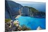 Shipwreck Beach, Zante Island, Ionian Islands, Greek Islands, Greece, Europe-Tuul-Mounted Photographic Print