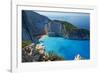 Shipwreck Beach, Zante Island, Ionian Islands, Greek Islands, Greece, Europe-Tuul-Framed Photographic Print