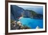 Shipwreck Beach, Zante Island, Ionian Islands, Greek Islands, Greece, Europe-Tuul-Framed Photographic Print