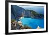 Shipwreck Beach, Zante Island, Ionian Islands, Greek Islands, Greece, Europe-Tuul-Framed Photographic Print