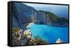 Shipwreck Beach, Zante Island, Ionian Islands, Greek Islands, Greece, Europe-Tuul-Framed Stretched Canvas