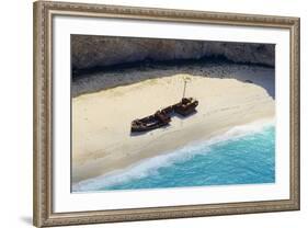 Shipwreck Beach, Zante Island, Ionian Islands, Greek Islands, Greece, Europe-Tuul-Framed Photographic Print